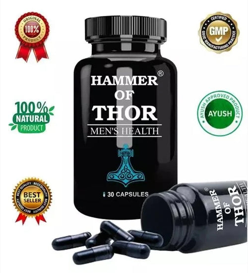 Hammer of Thor Immunty Capsule Herbal Supplement 100% Pure Natural Herbs Extract Only for Men 60 Capsule