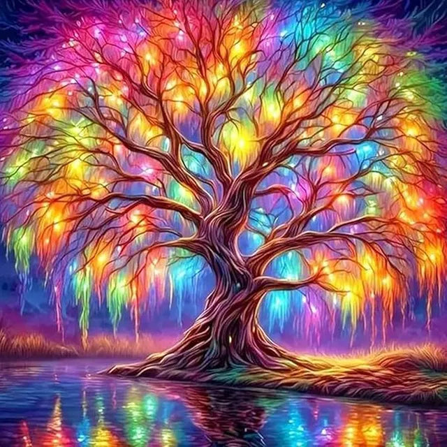Diamond Art Painting Kits for Adults and Beginners, 5D Tree Diamond Art Kit